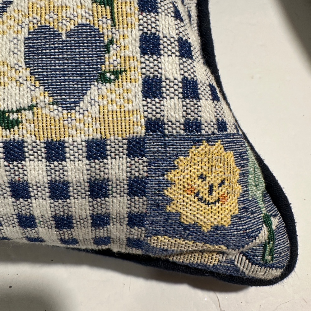 Rectangular Tapistry Throw Pillow W/Brid Houses, Bees, Butterflies - Picture 6 of 9